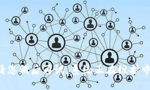 请您稍后再试，系统正在维护中。